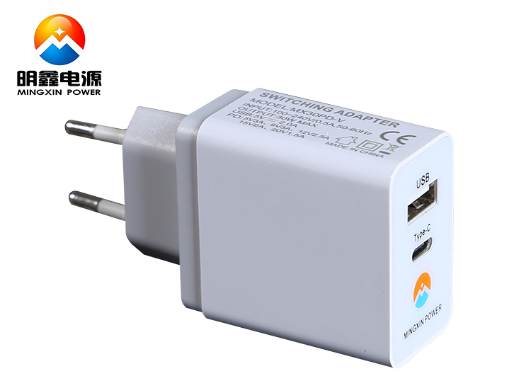 30WPD充電器過KC認證 TYPE-C+USB2.0兩口5V3A 9v3a 12V2.5A 15V2A 20V1.5A