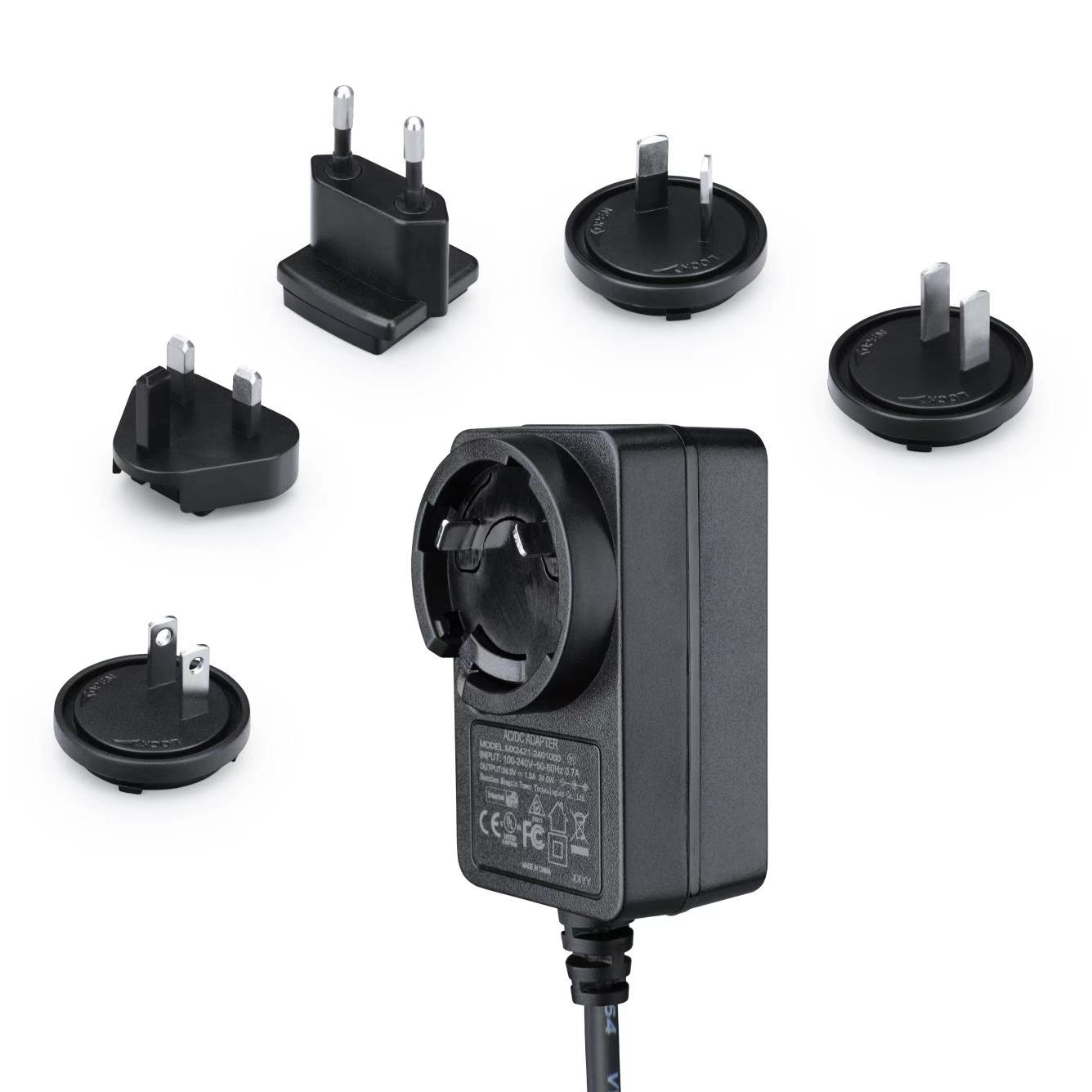 24v1a轉(zhuǎn)換頭電源適配器UL FCC CE GS KC PSE BSMI 3C